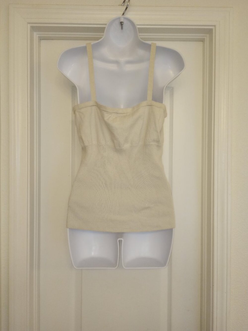 Lilly Pulitzer V Neck Spaghetti Strap Cotton Cashmere Sweater Tank Top - Picture 3 of 5